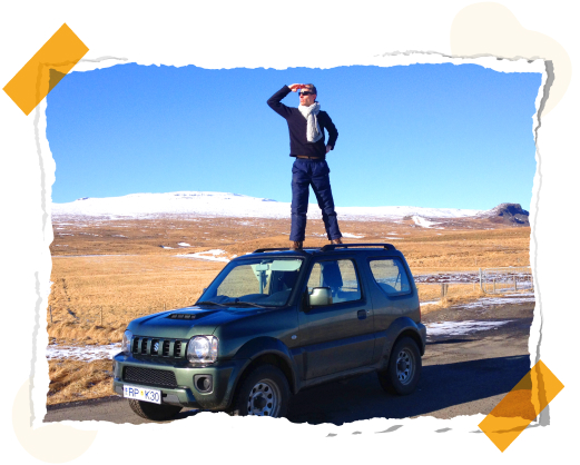 Photo amusante de Xavier Brysbaert présentant son côté décalé, aventureux et ambitieux.